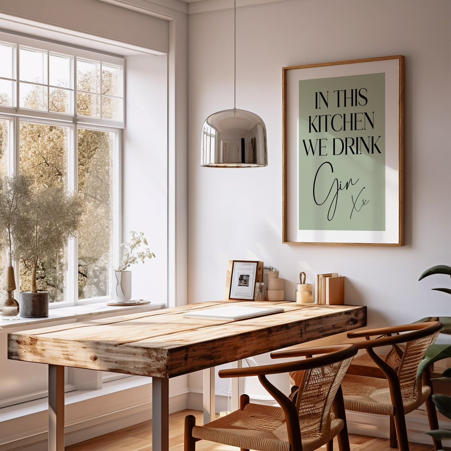 In This Kitchen We Drink Gin - Kitchen Print
