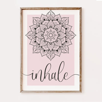 Inhale and Exhale Mandala | Set of 2