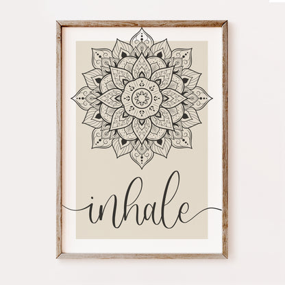 Inhale and Exhale Mandala | Set of 2
