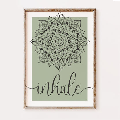 Inhale and Exhale Mandala | Set of 2