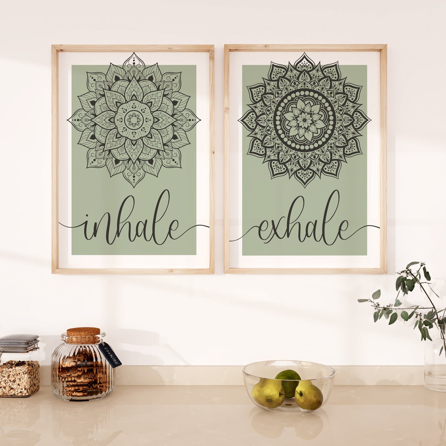 Inhale and Exhale Mandala | Set of 2