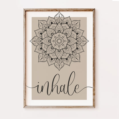 Inhale and Exhale Mandala | Set of 2