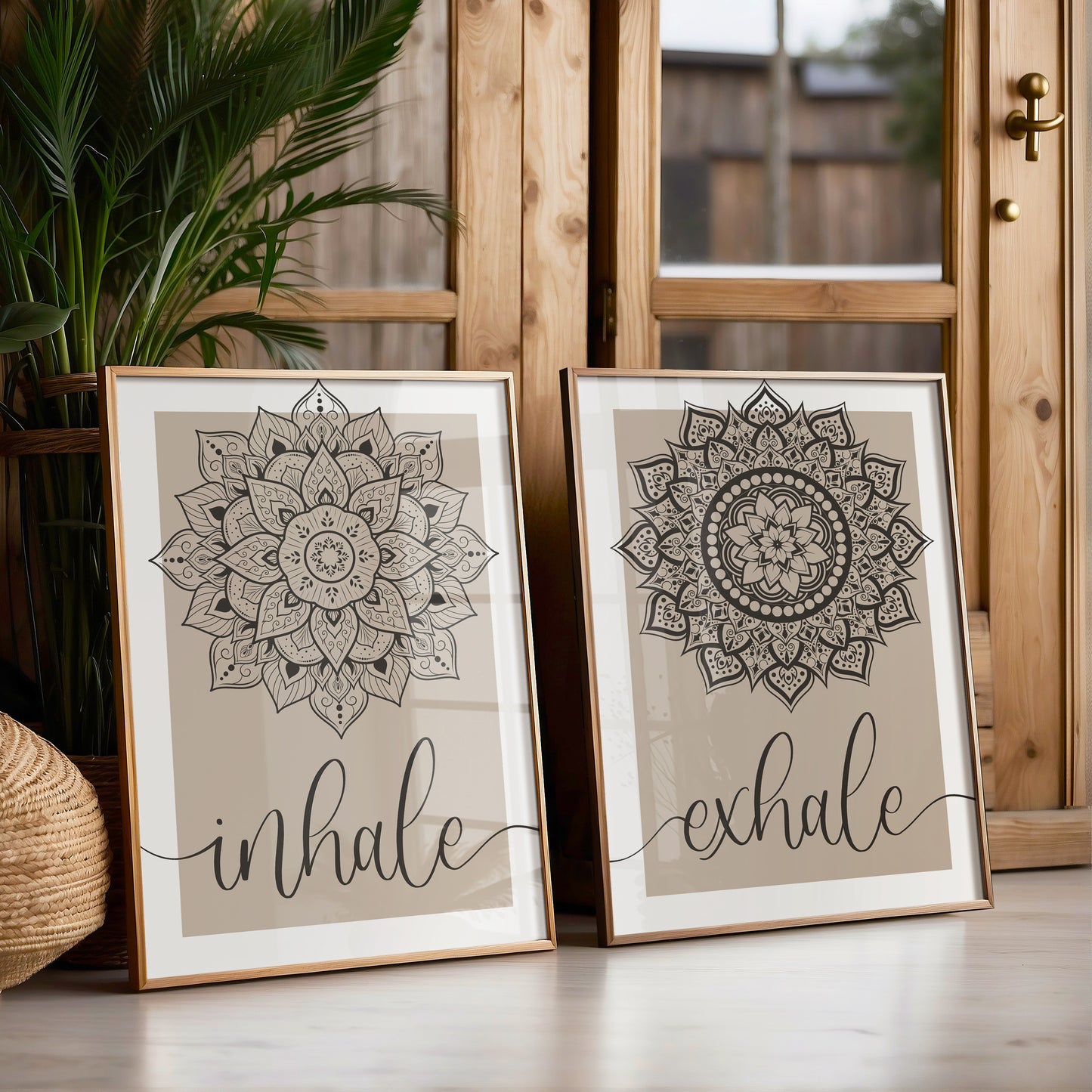 Inhale and Exhale Mandala | Set of 2