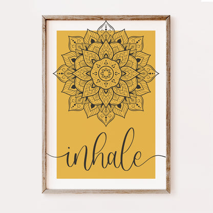 Inhale and Exhale Mandala | Set of 2