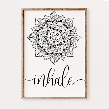 Inhale and Exhale Mandala | Set of 2