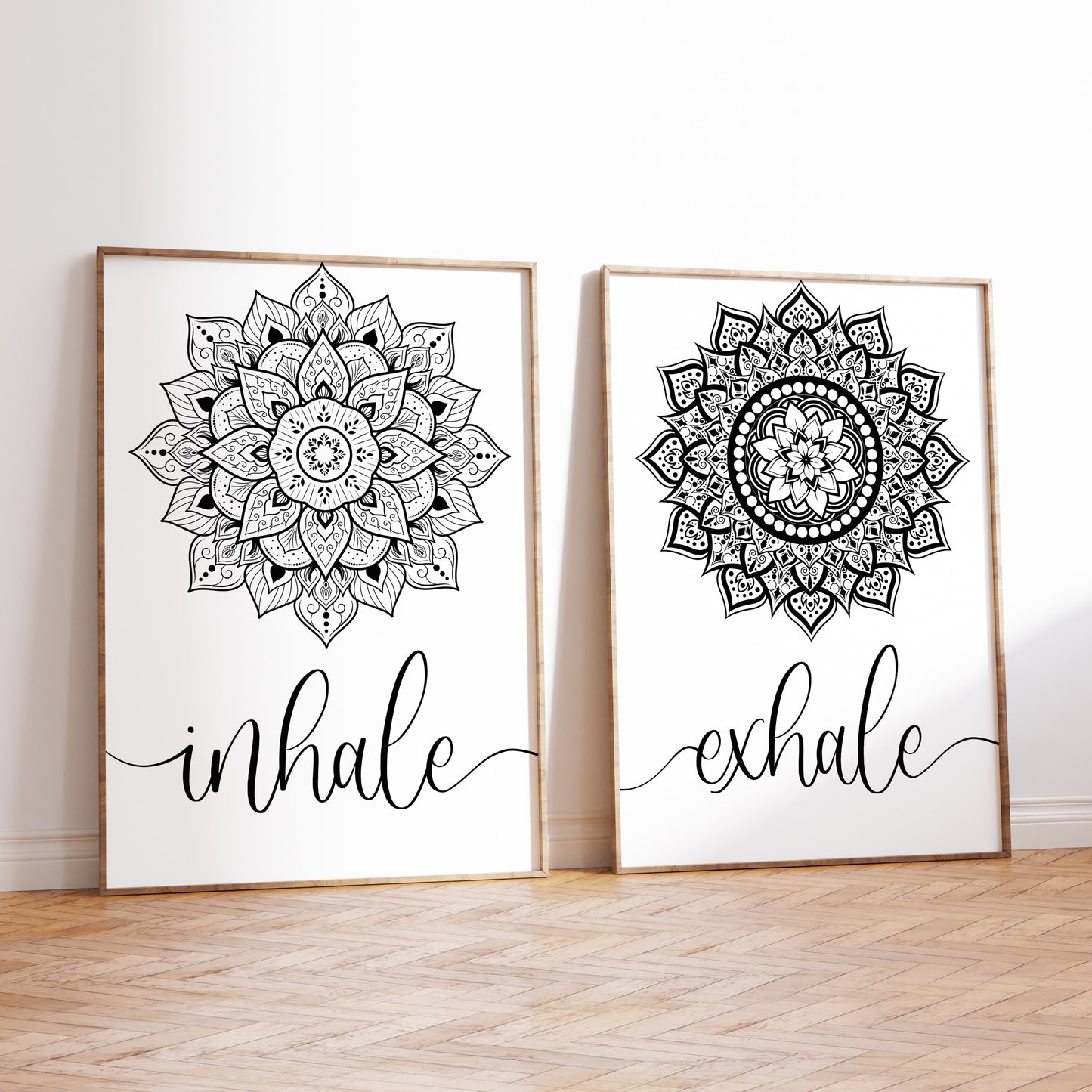 Inhale and Exhale Mandala | Set of 2