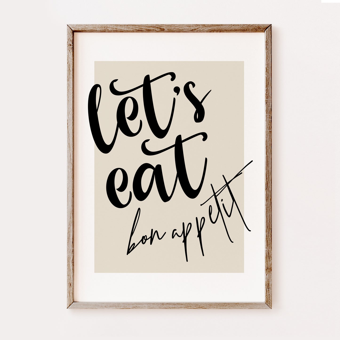 Let's Eat Bon Appetit | Kitchen Print