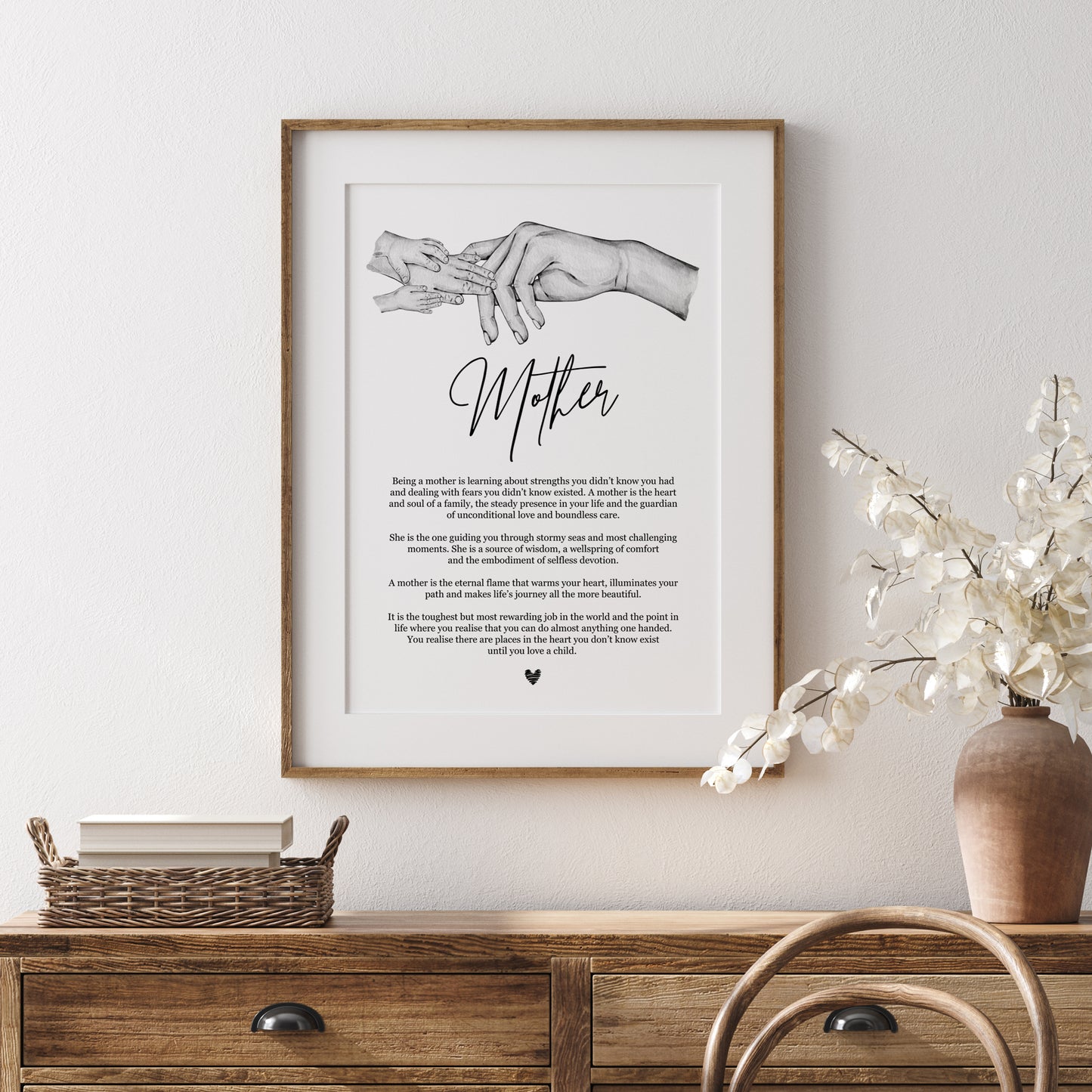 Mother and Child Hands Definition Print | Portrait