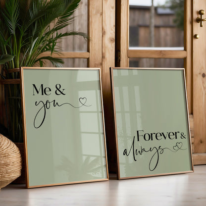 Me & You, Forever & Always | Set of 2
