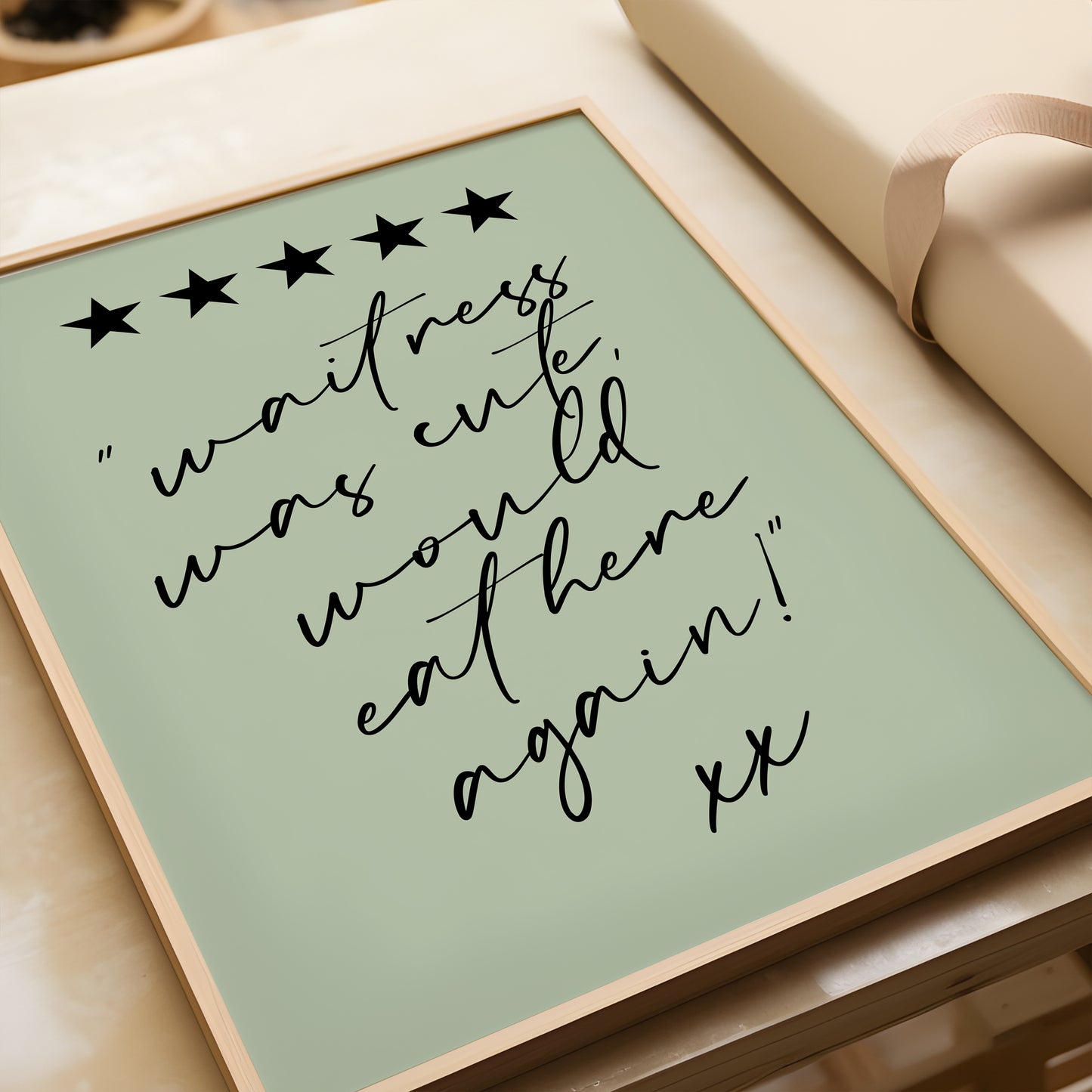 Waitress Was Cute | Kitchen Print