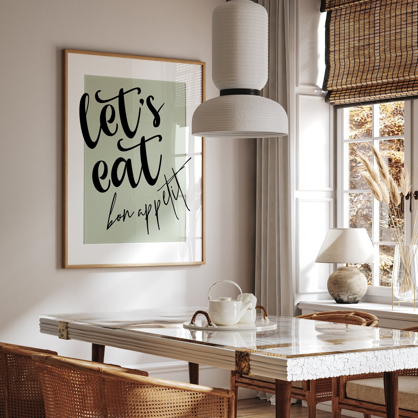 Let's Eat Bon Appetit | Kitchen Print