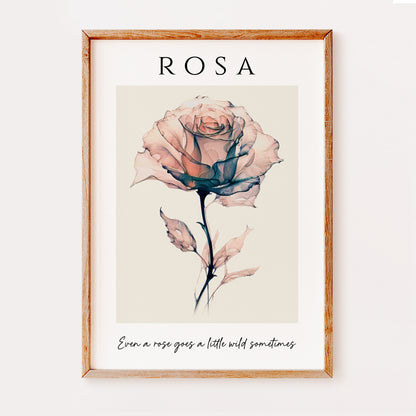 Rosa Quote Print