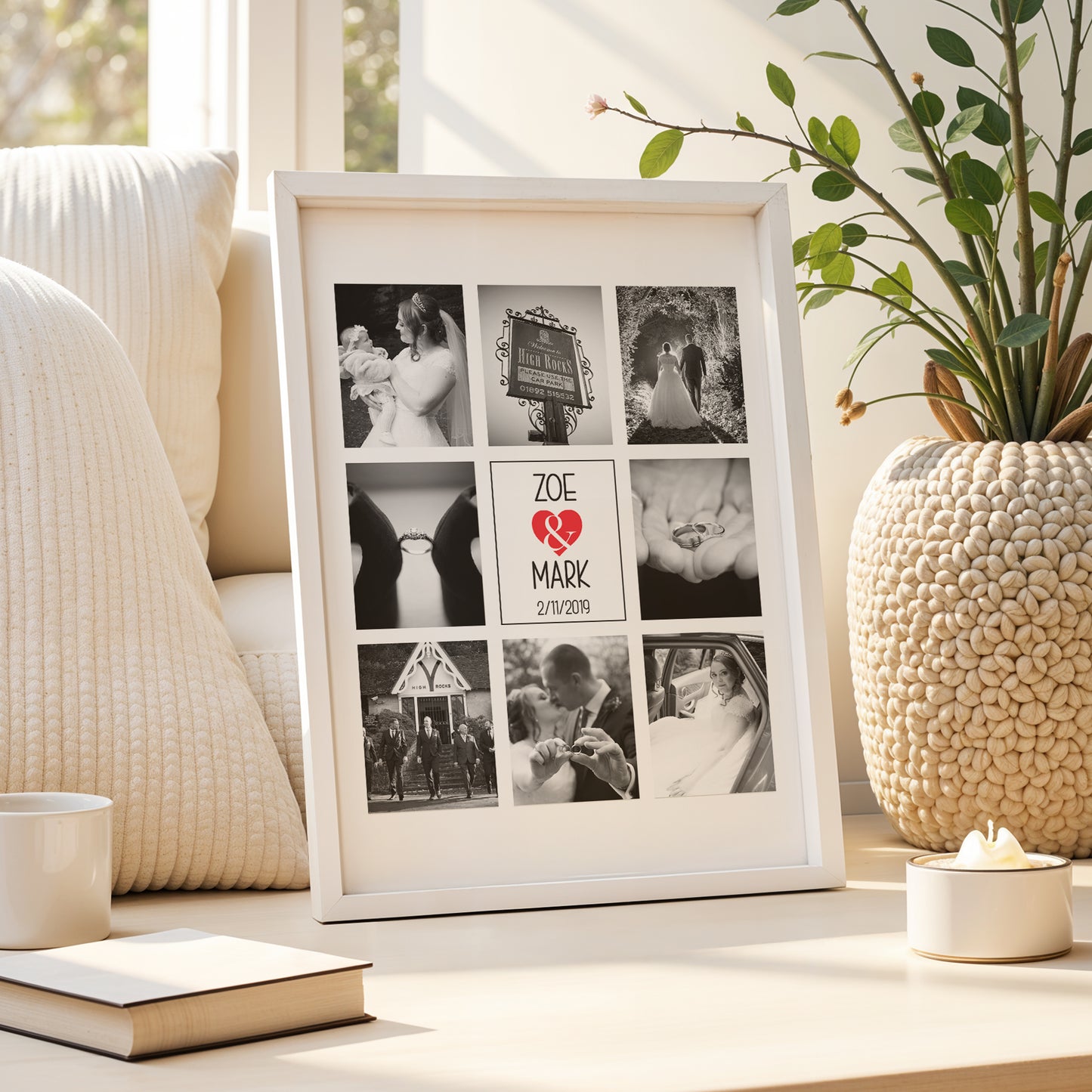 Personalised Multi Photo Wedding Gift