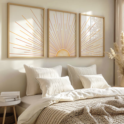 Boho Sun Print | Set of 3