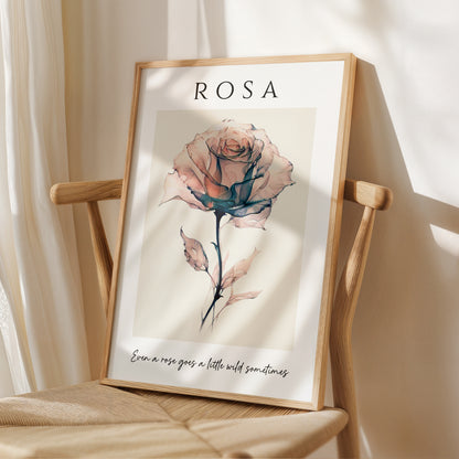 Rosa Quote Print
