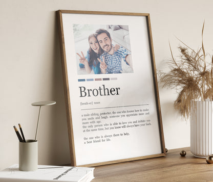 Personalised Brother Definition Print