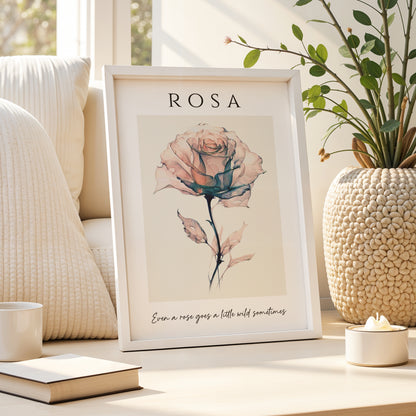 Rosa Quote Print