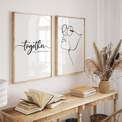 Together is our Favourite Place to be, Inspirational Quote | MORE COLOURS