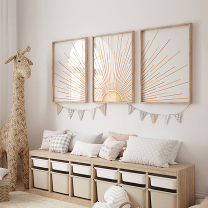 Boho Sun Print | Set of 3