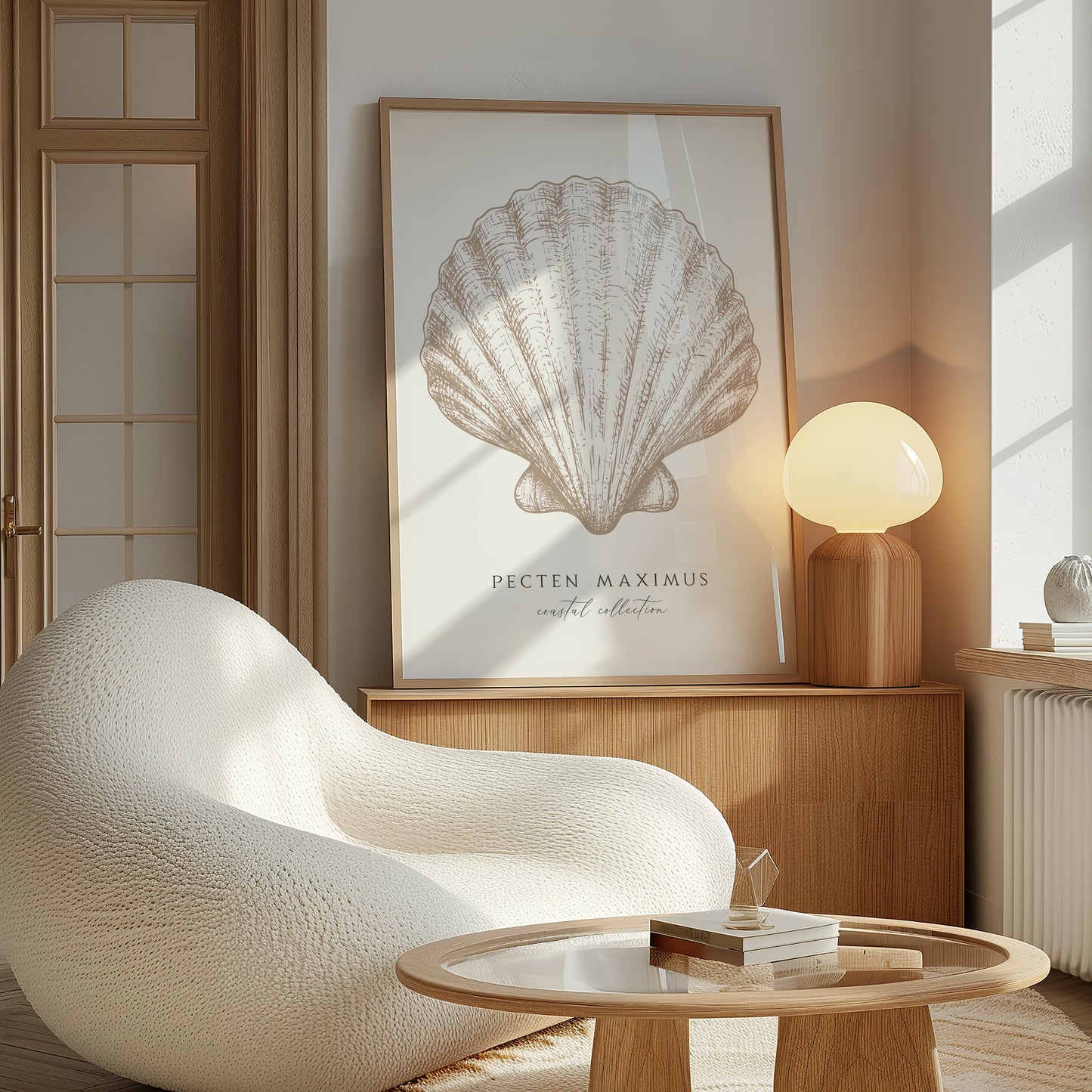 Pecten Maximus | Coastal Seashell Print