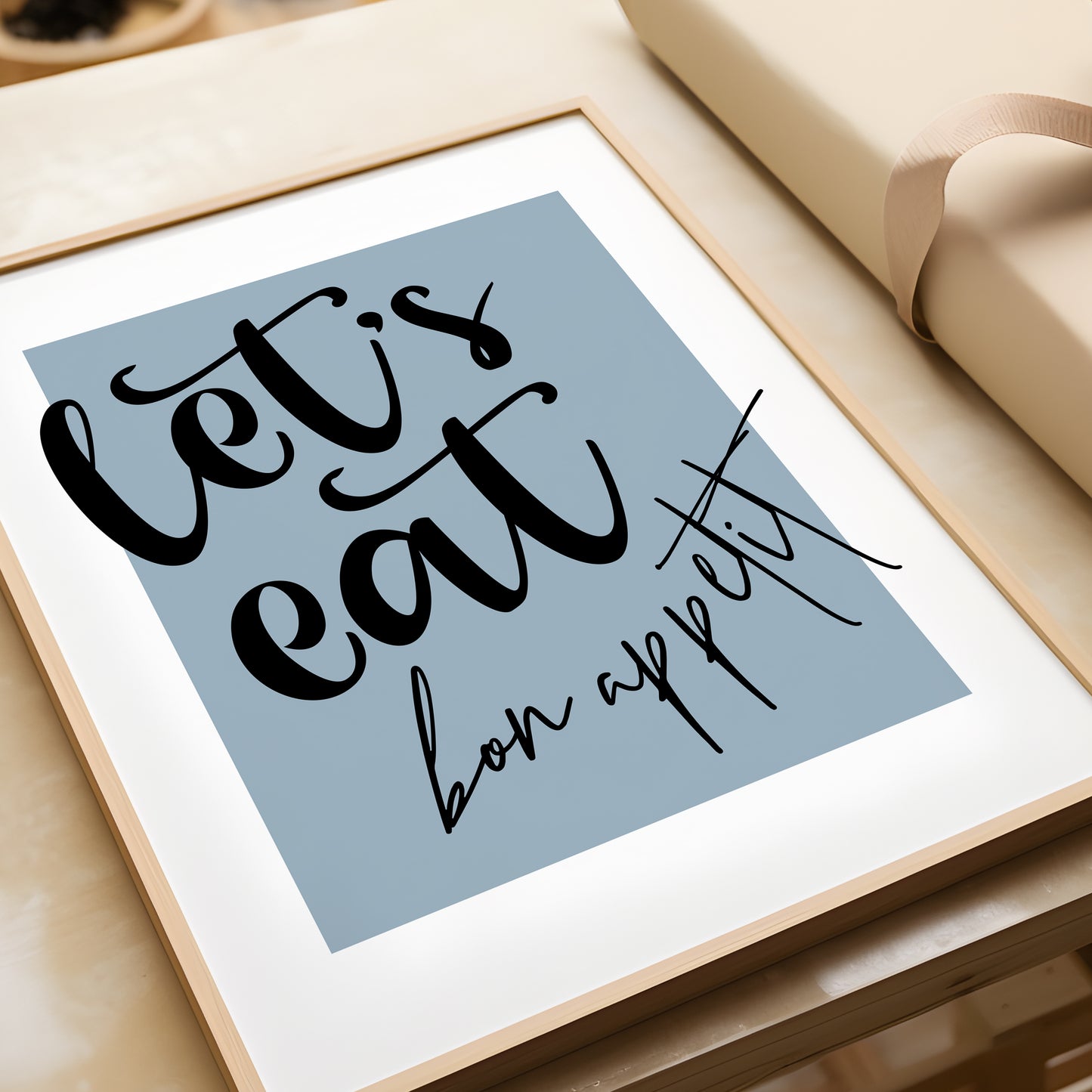 Let's Eat Bon Appetit | Kitchen Print