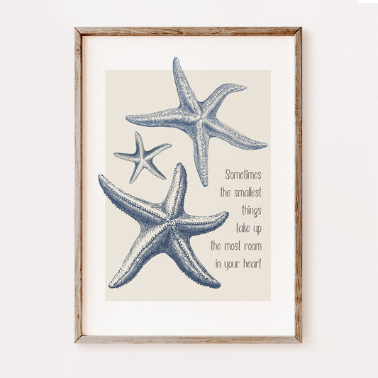 Starfish Family Quote | Coastal Prints