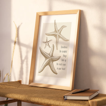 Starfish Family Quote | Coastal Prints