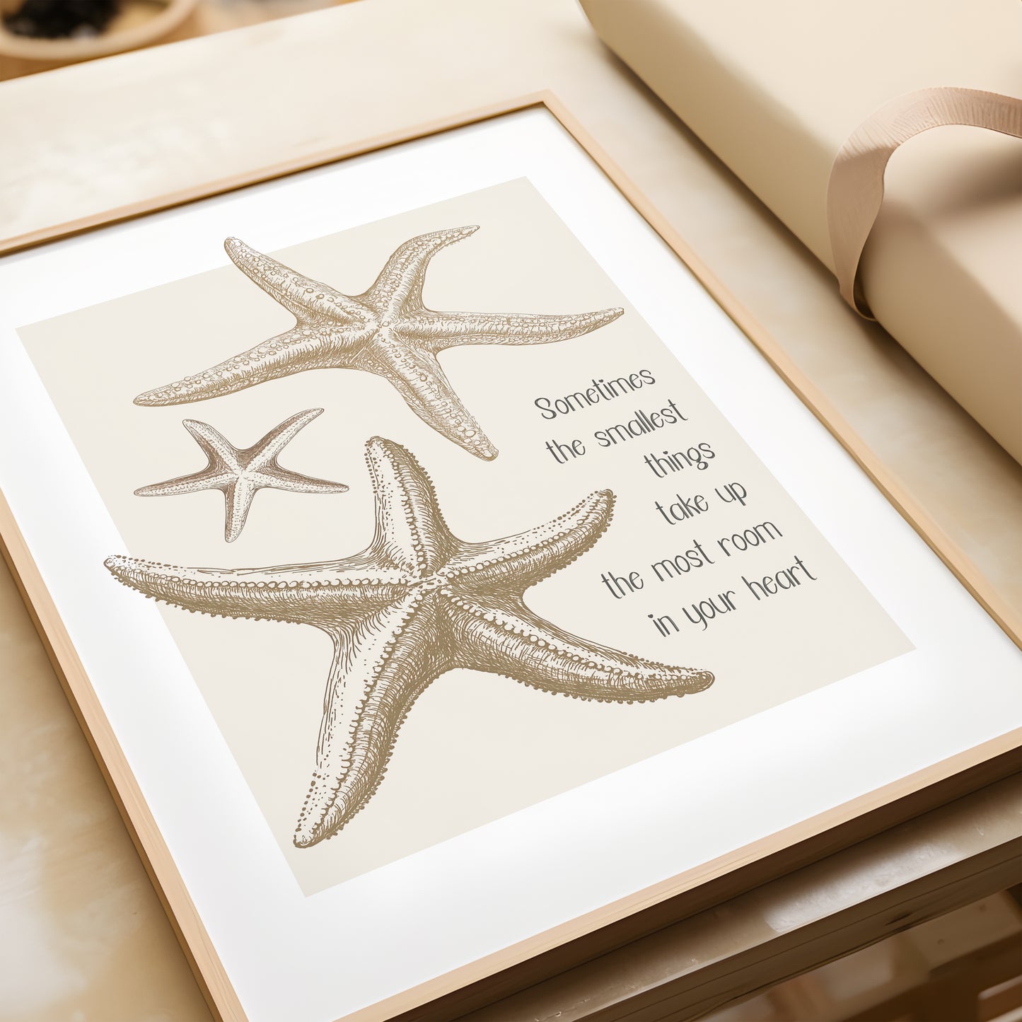 Starfish Family Quote | Coastal Prints