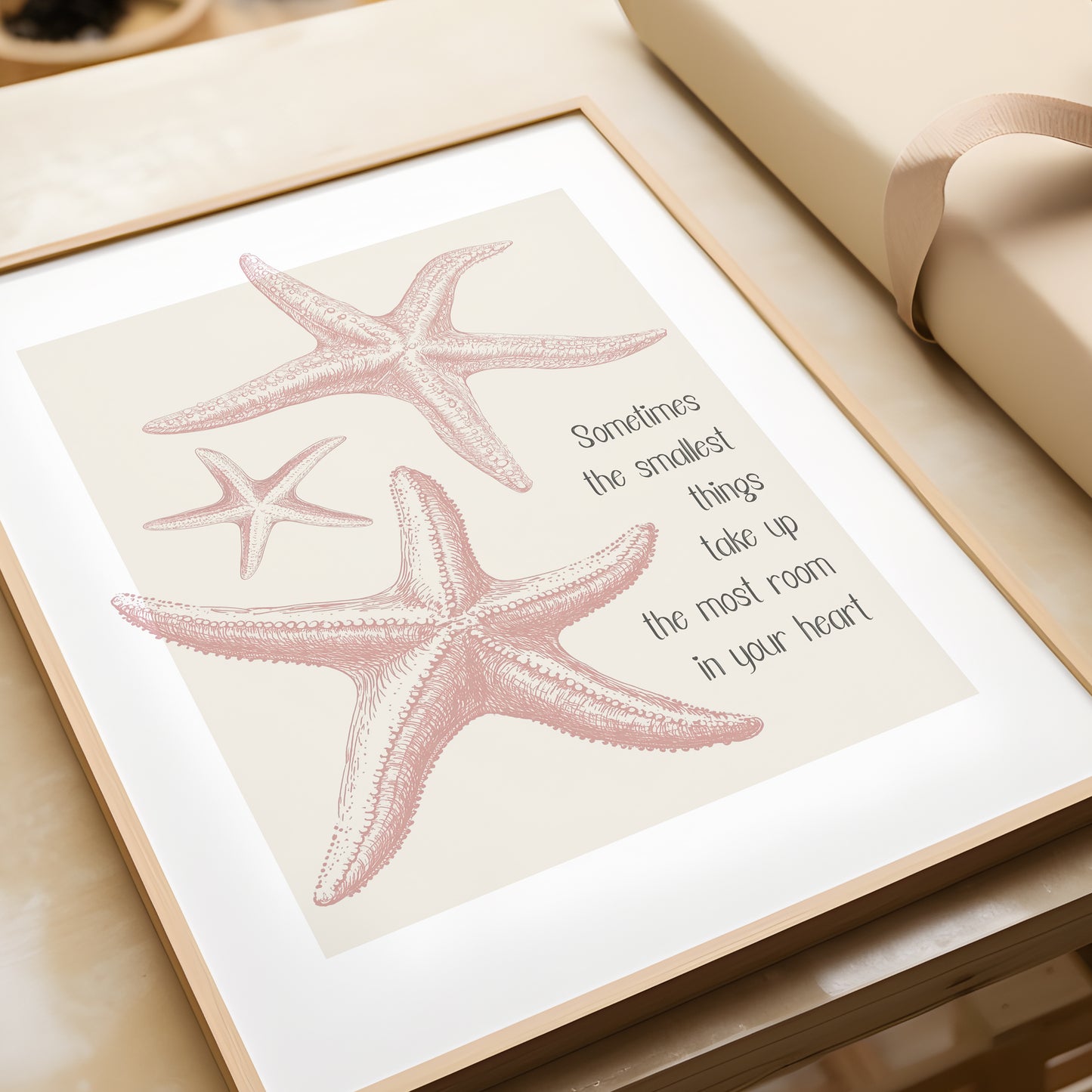 Starfish Family Quote | Coastal Prints