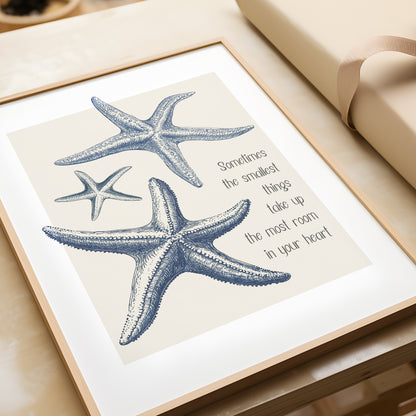 Starfish Family Quote | Coastal Prints