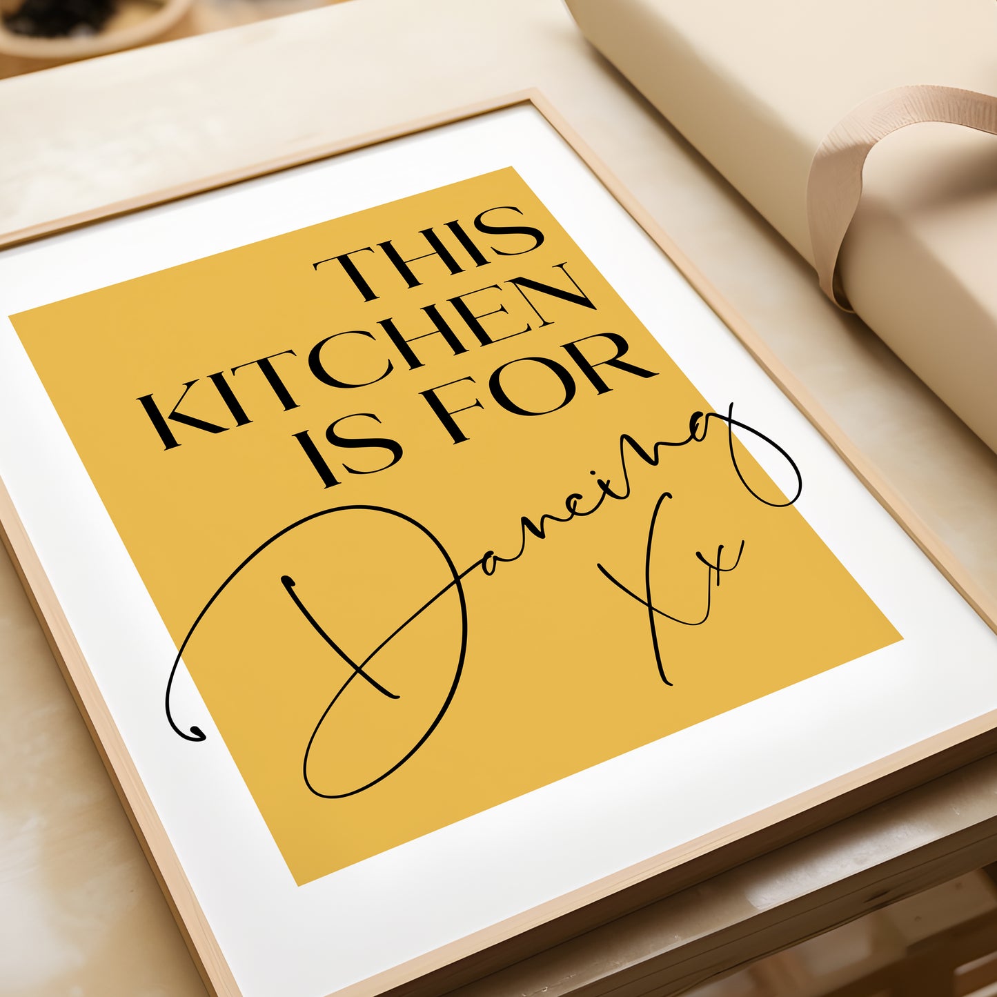 This Kitchen is for Dancing Kitchen Poster, Dining Room Print, MORE COLOURS