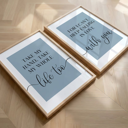 Take My Hand Take My Whole Life Too | Set of 2