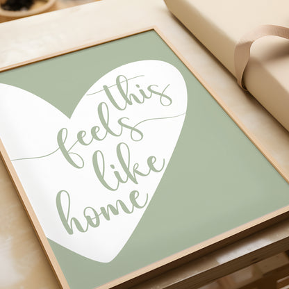 This Feels Like Home Heart Print