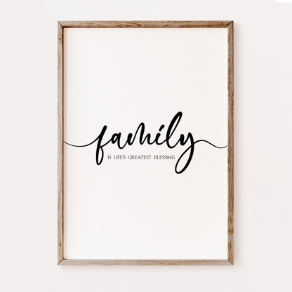 Family is Life's Greatest Blessing